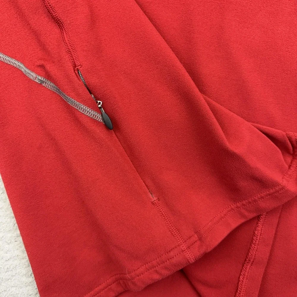 Mountain‎ Hardwear Pullover Mens XL Red Quarter Zip Long Sleeve Running Top